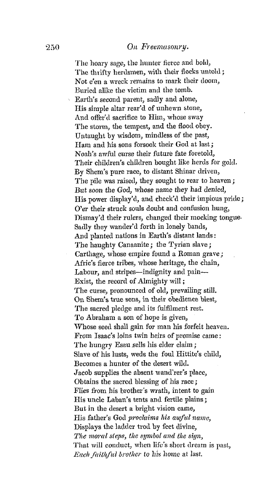 The Freemasons' Quarterly Review: 1834-10-01 - On Freemasonry.