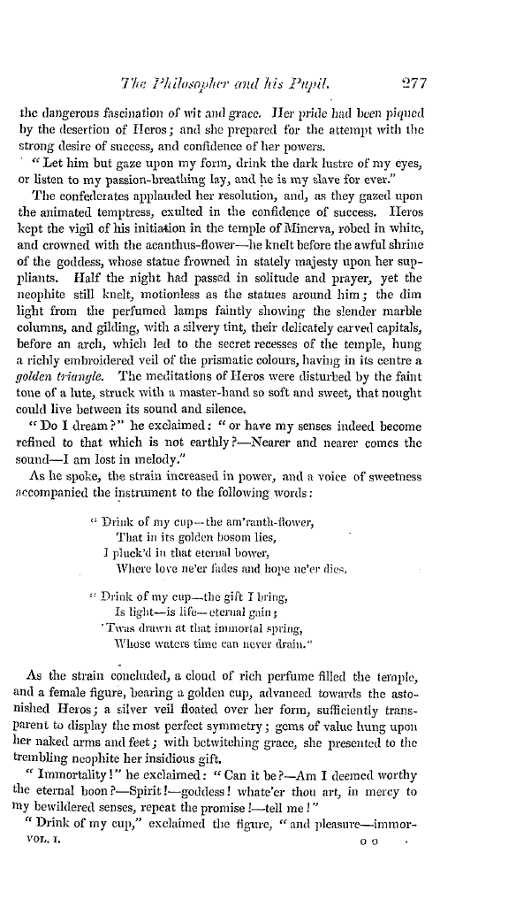 The Freemasons' Quarterly Review: 1834-10-01 - The Philosopher And His Pupil.