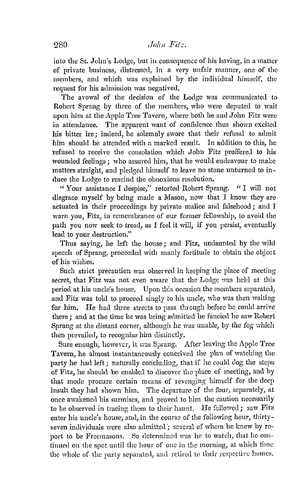 The Freemasons' Quarterly Review: 1834-10-01 - John Fitz.