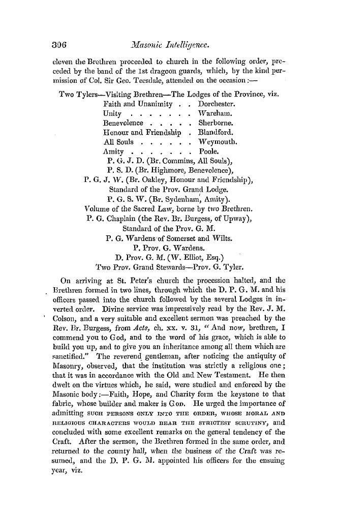 The Freemasons' Quarterly Review: 1834-10-01 - Provincial.