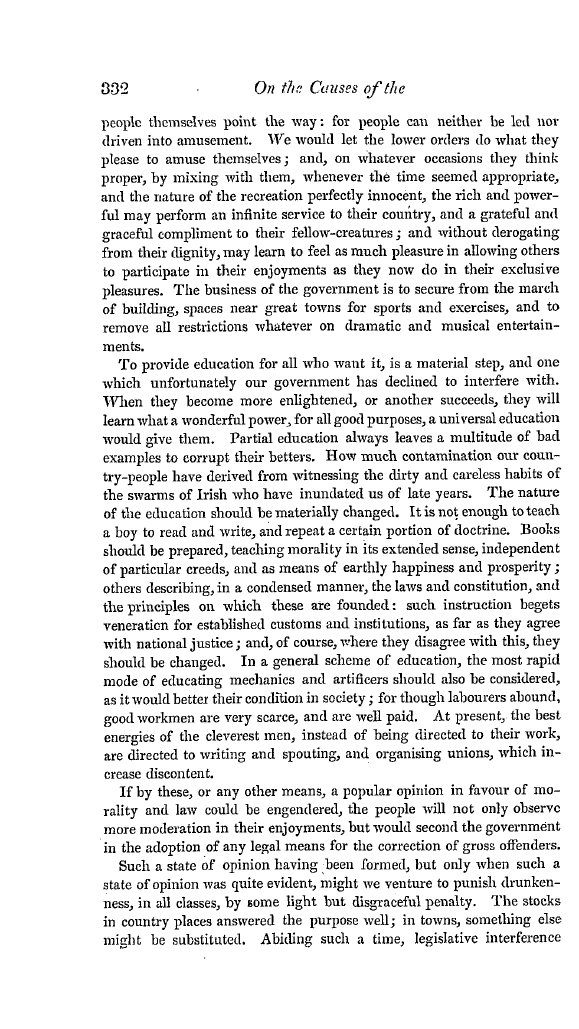 The Freemasons' Quarterly Review: 1834-10-01 - Or The Causes Of The Decay Of Our National Morality, And On Some Modern Schemes For Its Renovation.