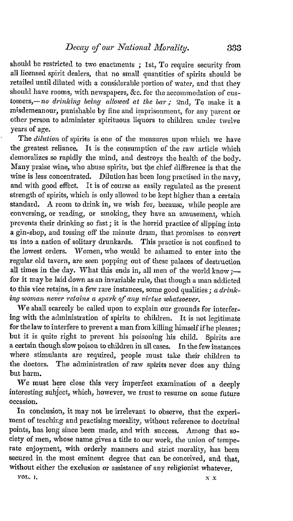 The Freemasons' Quarterly Review: 1834-10-01 - Or The Causes Of The Decay Of Our National Morality, And On Some Modern Schemes For Its Renovation.