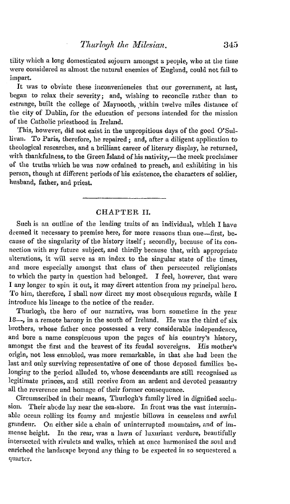 The Freemasons' Quarterly Review: 1834-10-01 - Thurlogh, The Milesian.