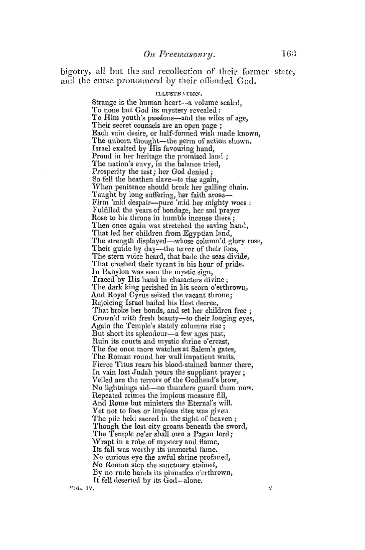 The Freemasons' Quarterly Review: 1837-06-30 - On Freemasonry.