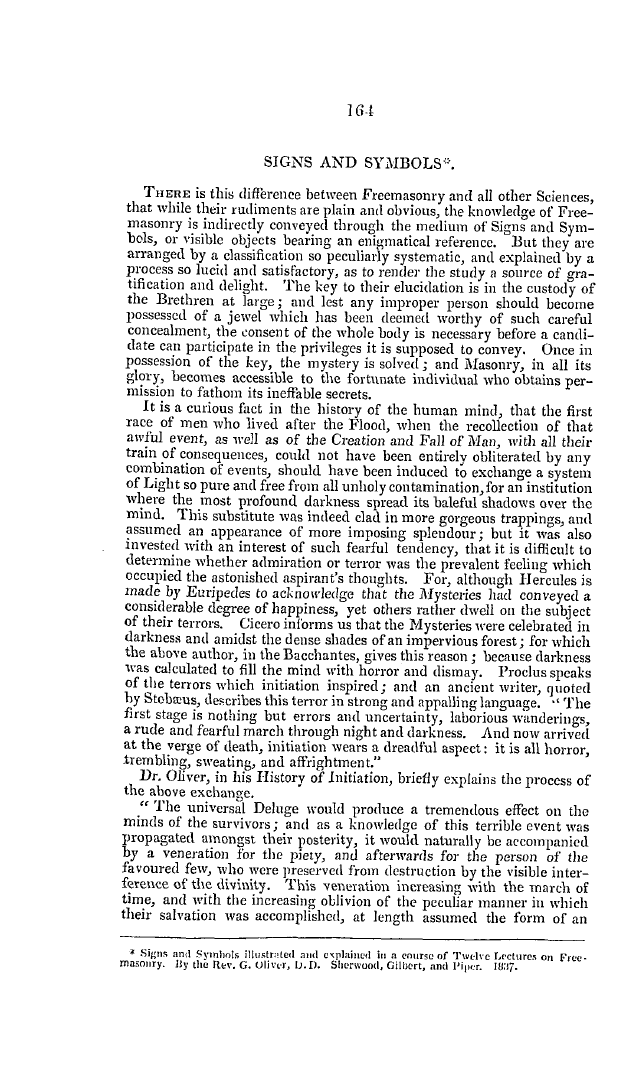 The Freemasons' Quarterly Review: 1837-06-30 - Signs And Symbols.'