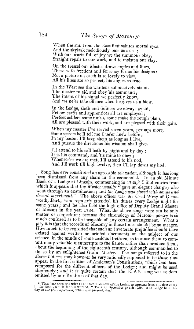 The Freemasons' Quarterly Review: 1837-06-30 - The Songs Of Masonry.