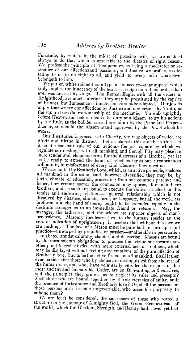 The Freemasons' Quarterly Review: 1837-06-30 - Address,