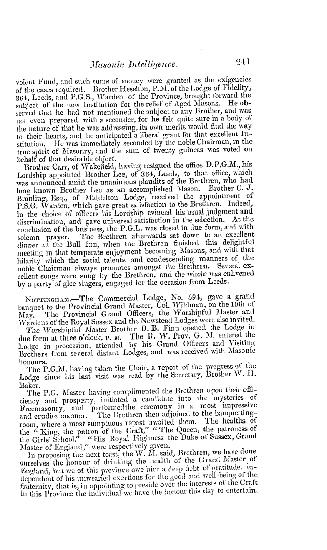 The Freemasons' Quarterly Review: 1837-06-30 - Provincial.