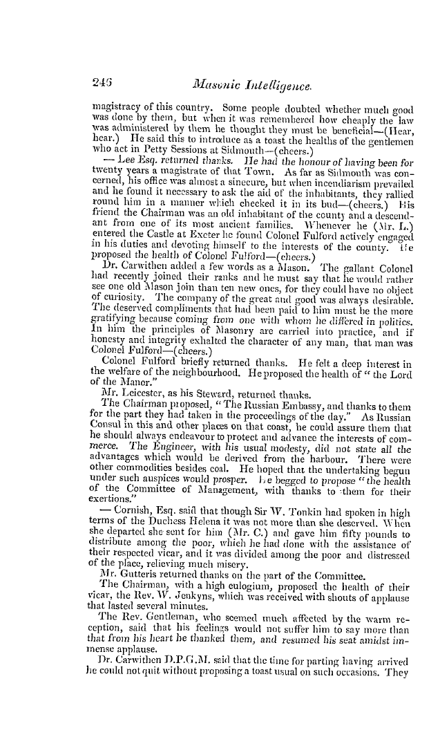 The Freemasons' Quarterly Review: 1837-06-30 - Provincial.