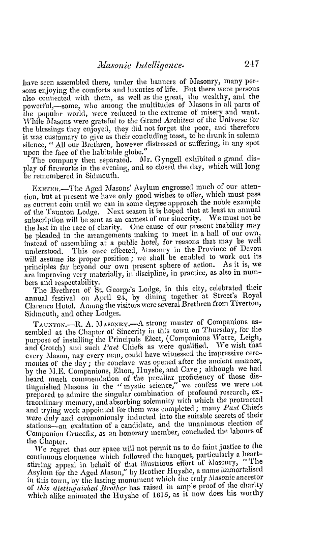 The Freemasons' Quarterly Review: 1837-06-30 - Provincial.