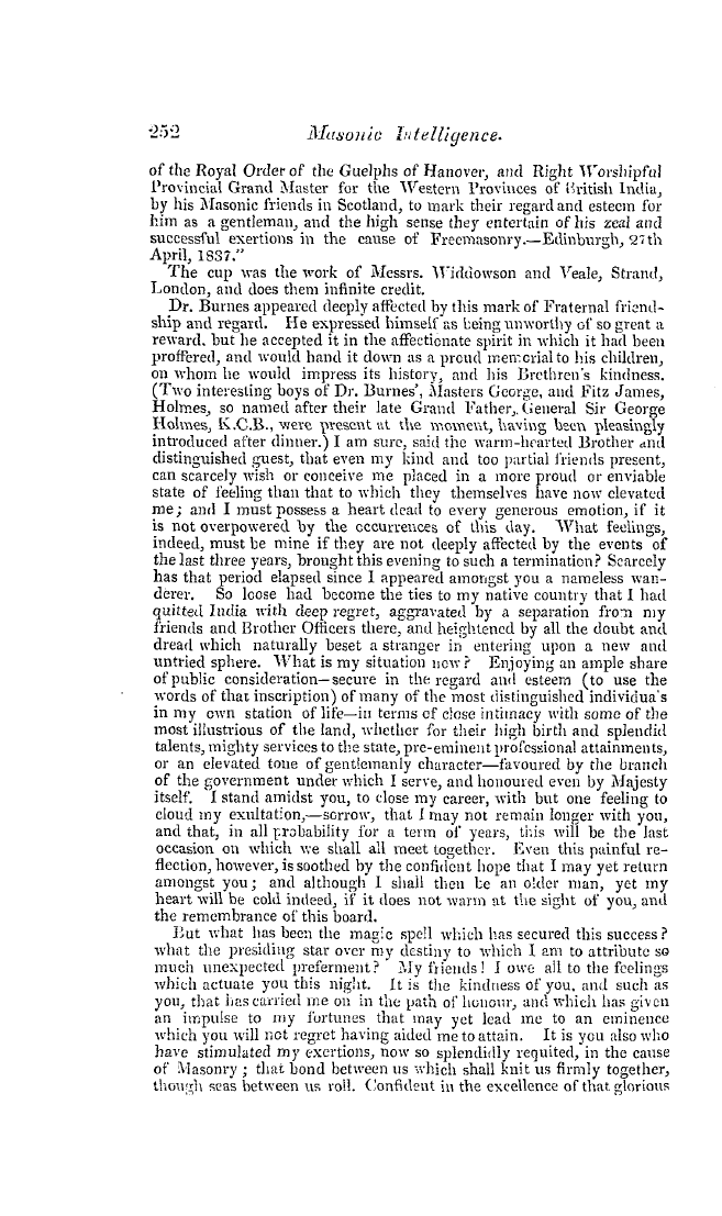 The Freemasons' Quarterly Review: 1837-06-30 - Scotland.