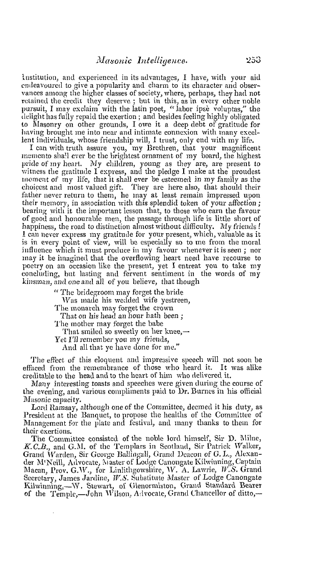 The Freemasons' Quarterly Review: 1837-06-30 - Scotland.