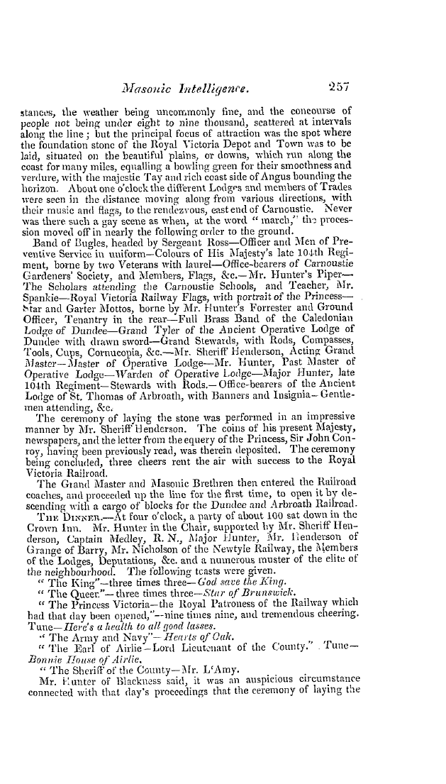 The Freemasons' Quarterly Review: 1837-06-30 - Scotland.