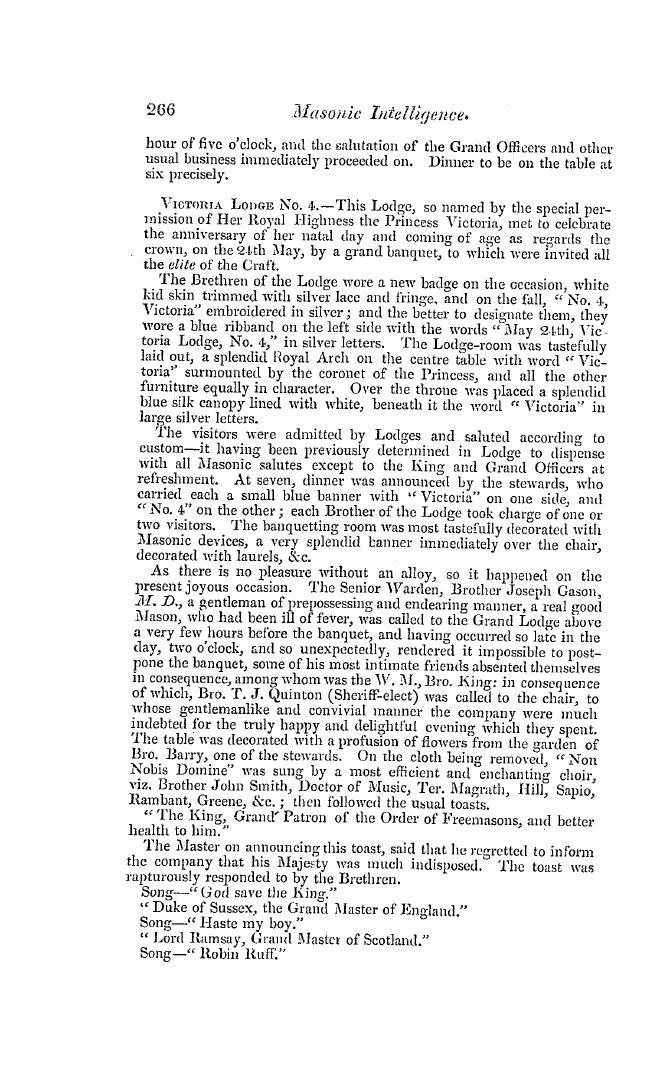 The Freemasons' Quarterly Review: 1837-06-30 - Ireland.