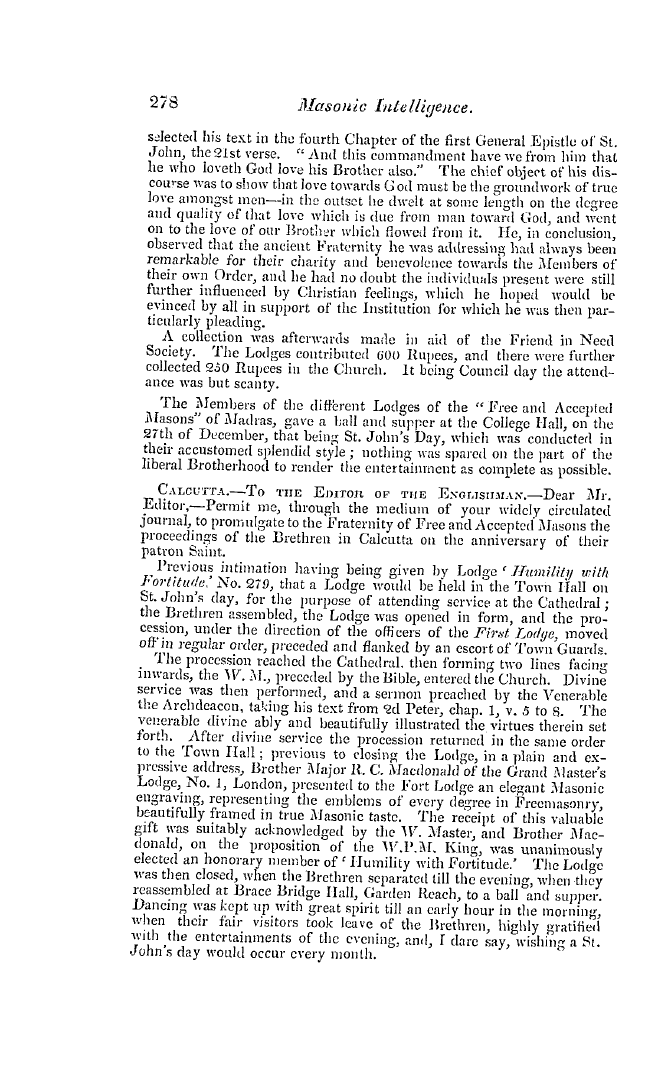 The Freemasons' Quarterly Review: 1837-06-30 - Foreign.