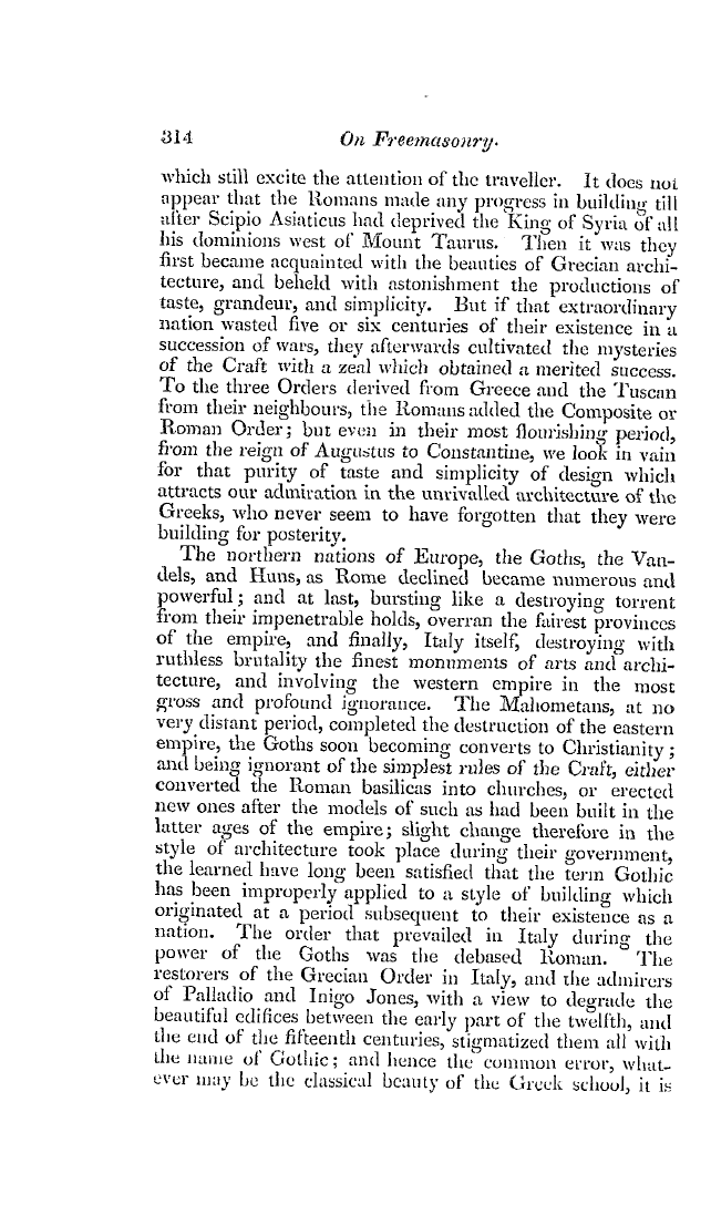 The Freemasons' Quarterly Review: 1837-09-30 - On Freemasonry.