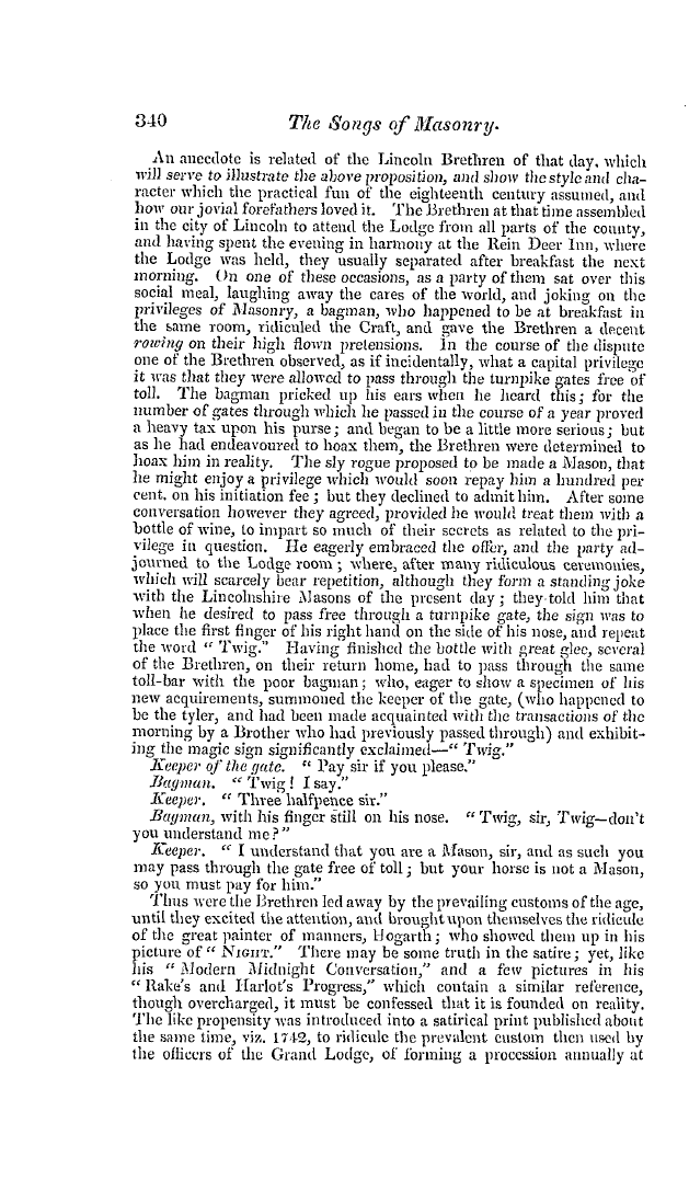 The Freemasons' Quarterly Review: 1837-09-30 - The Songs Of Masonry.