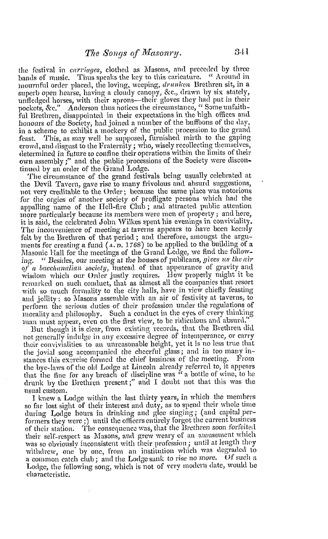 The Freemasons' Quarterly Review: 1837-09-30 - The Songs Of Masonry.