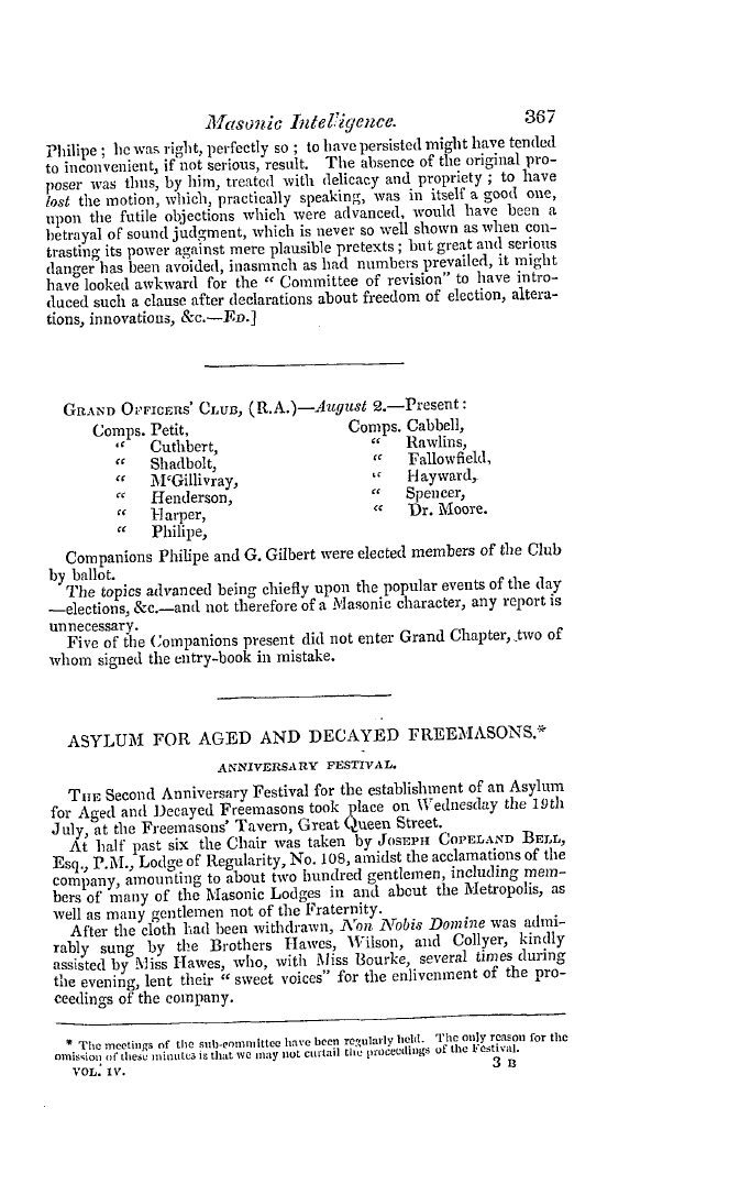 The Freemasons' Quarterly Review: 1837-09-30 - Asylum For Aged And Decayed Freemasons.*