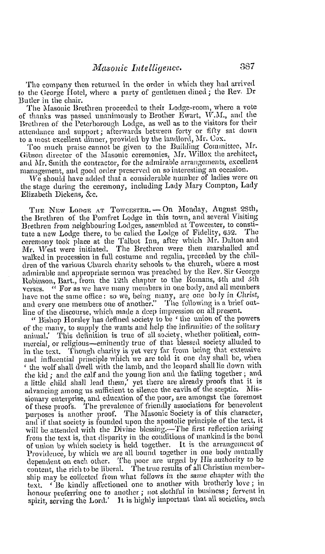 The Freemasons' Quarterly Review: 1837-09-30 - Provincial.