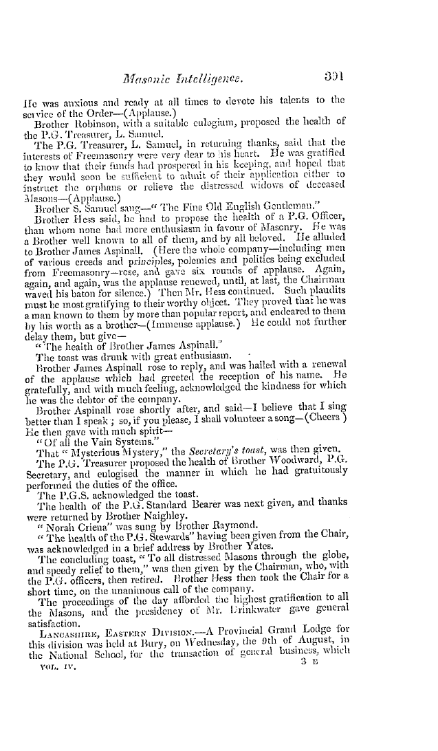 The Freemasons' Quarterly Review: 1837-09-30 - Provincial.