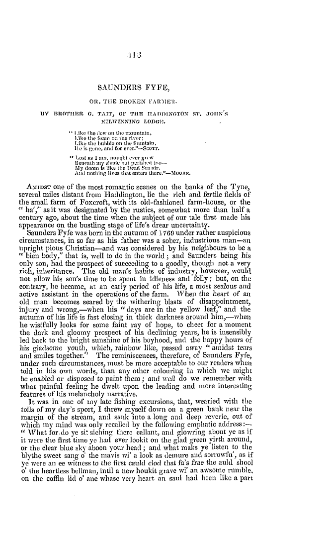 The Freemasons' Quarterly Review: 1837-09-30 - Saunders Fyfe,