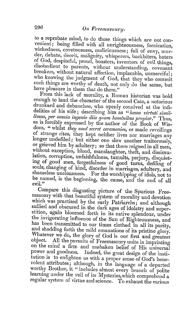 The Freemasons' Quarterly Review: 1838-09-29 - On Freemasonry. The Spurious Freemasonry Of Ancient Times,