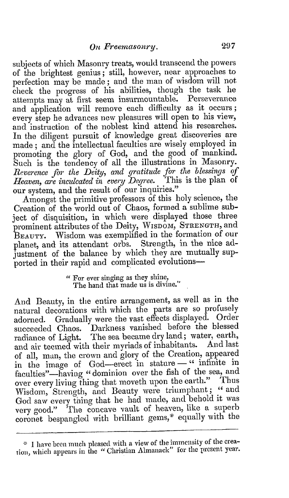 The Freemasons' Quarterly Review: 1838-09-29 - On Freemasonry. The Spurious Freemasonry Of Ancient Times,