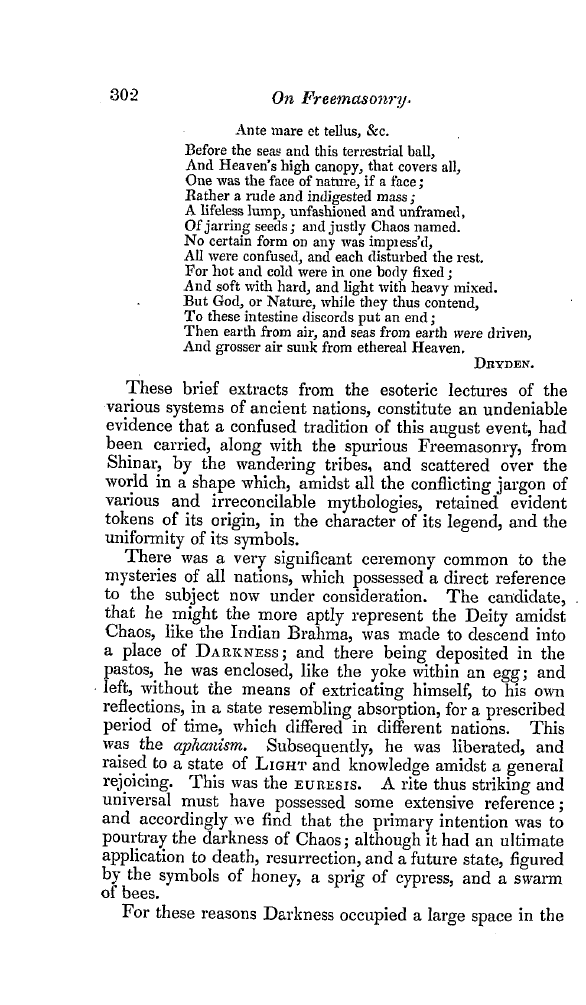 The Freemasons' Quarterly Review: 1838-09-29 - On Freemasonry. The Spurious Freemasonry Of Ancient Times,