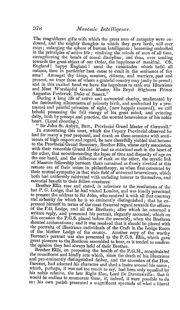 The Freemasons' Quarterly Review: 1838-09-29 - Provincial.