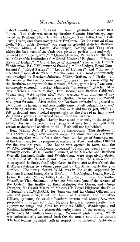 The Freemasons' Quarterly Review: 1838-09-29 - Provincial.