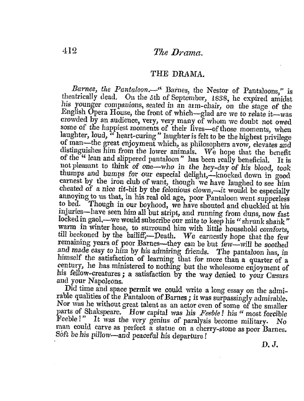 The Freemasons' Quarterly Review: 1838-09-29 - Review Of Literature The Drama. &C.