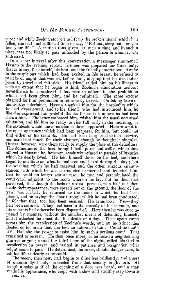 The Freemasons' Quarterly Review: 1839-06-29 - Hassan And Zoolma;