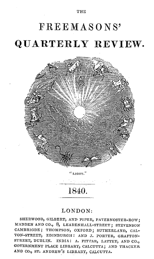 The Freemasons' Quarterly Review
