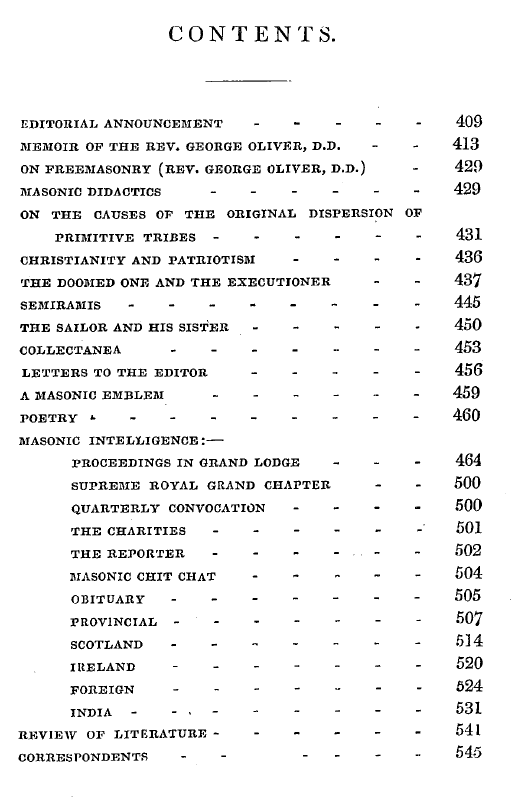 The Freemasons' Quarterly Review