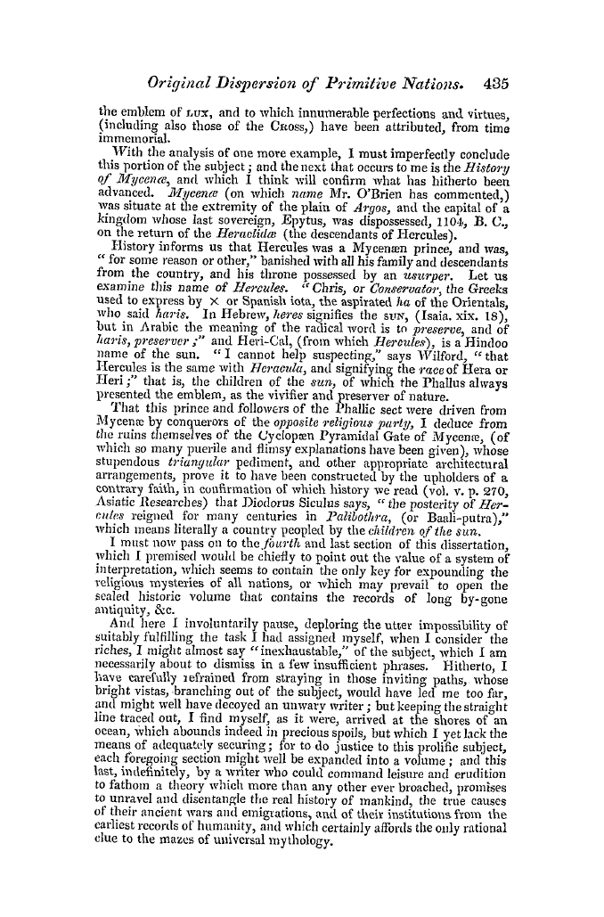 The Freemasons' Quarterly Review: 1840-12-31 - On The Causes Of The Original Dispersion Of Primitive Nations,