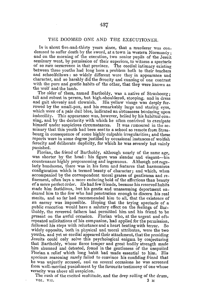 The Freemasons' Quarterly Review: 1840-12-31 - The Doomed One And The Executioner.