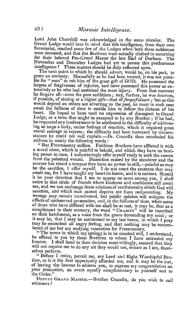 The Freemasons' Quarterly Review: 1840-12-31 - The Thirtieth Of October, 1840.—Conclusion Of The Case Of Dr. Crucefix.