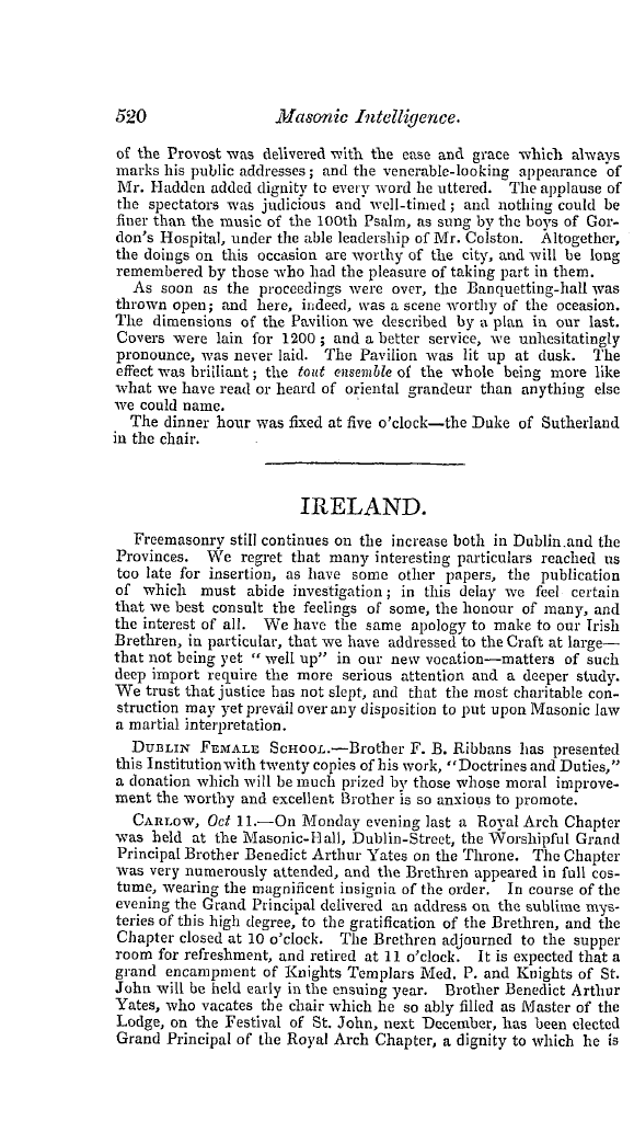 The Freemasons' Quarterly Review: 1840-12-31: 116