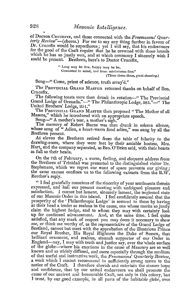 The Freemasons' Quarterly Review: 1840-12-31 - Foreign.