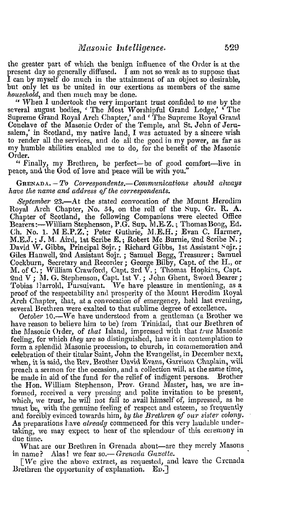 The Freemasons' Quarterly Review: 1840-12-31 - Foreign.