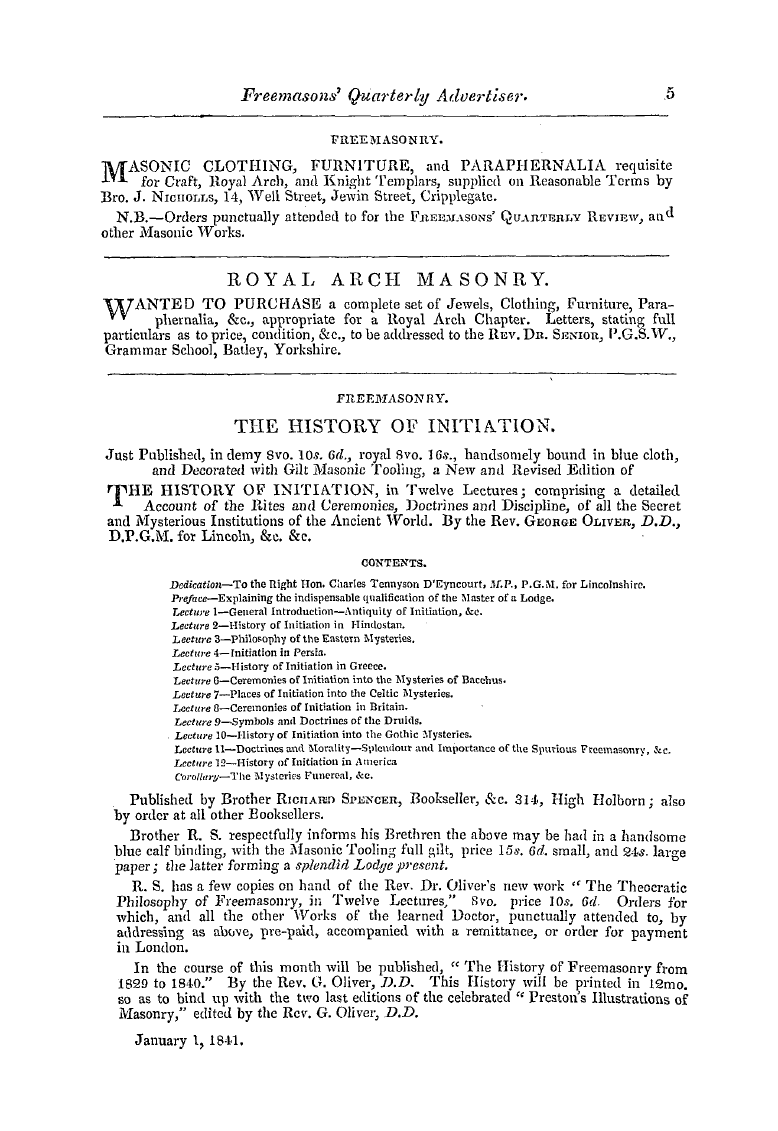 The Freemasons' Quarterly Review: 1840-12-31: 153