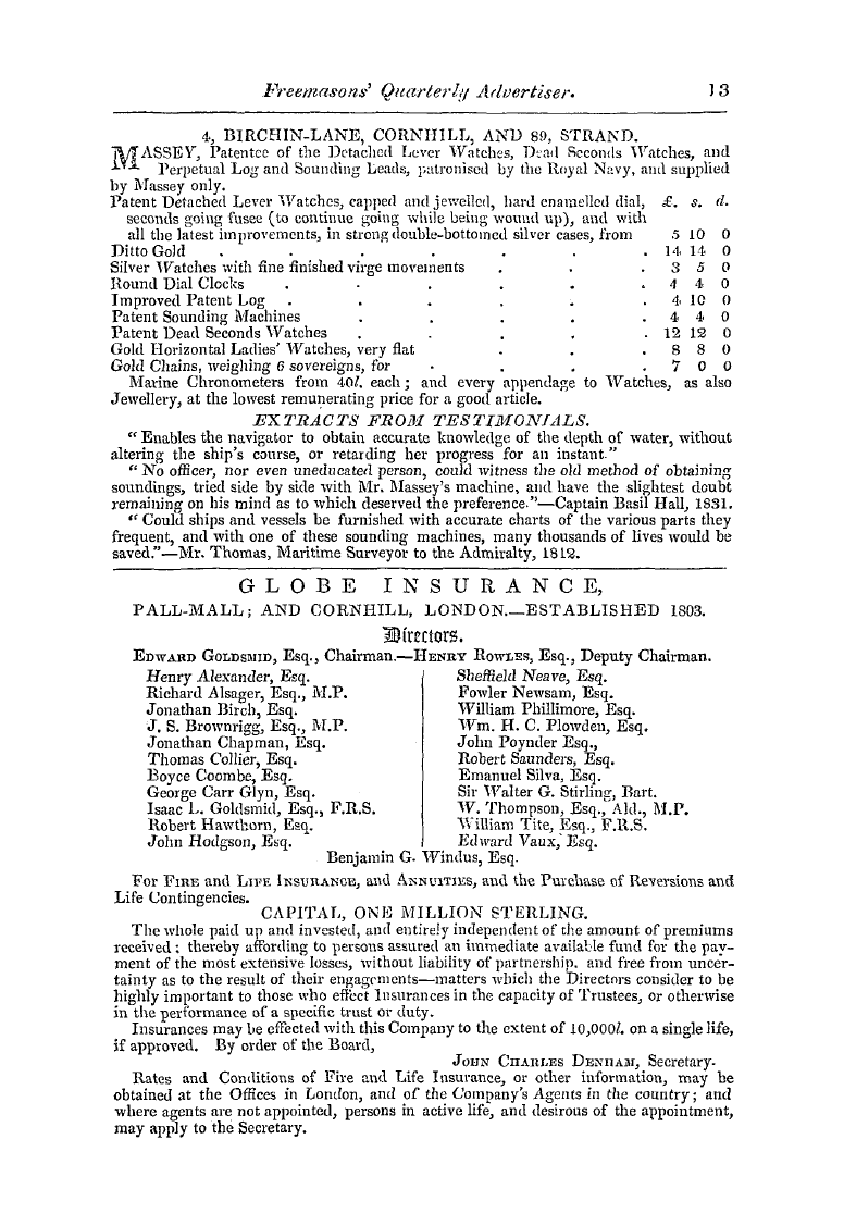 The Freemasons' Quarterly Review: 1840-12-31: 161