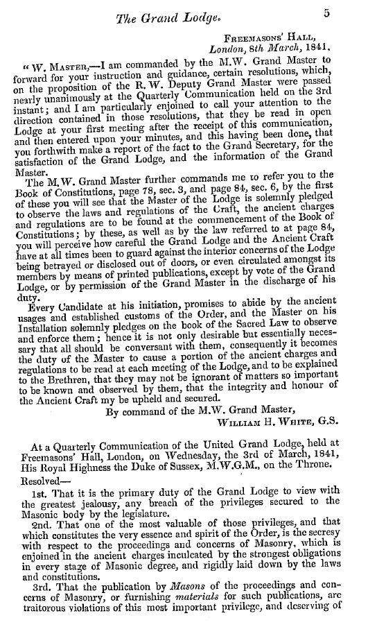 The Freemasons' Quarterly Review: 1841-03-31 - The Freemasons' Quarterly Review.