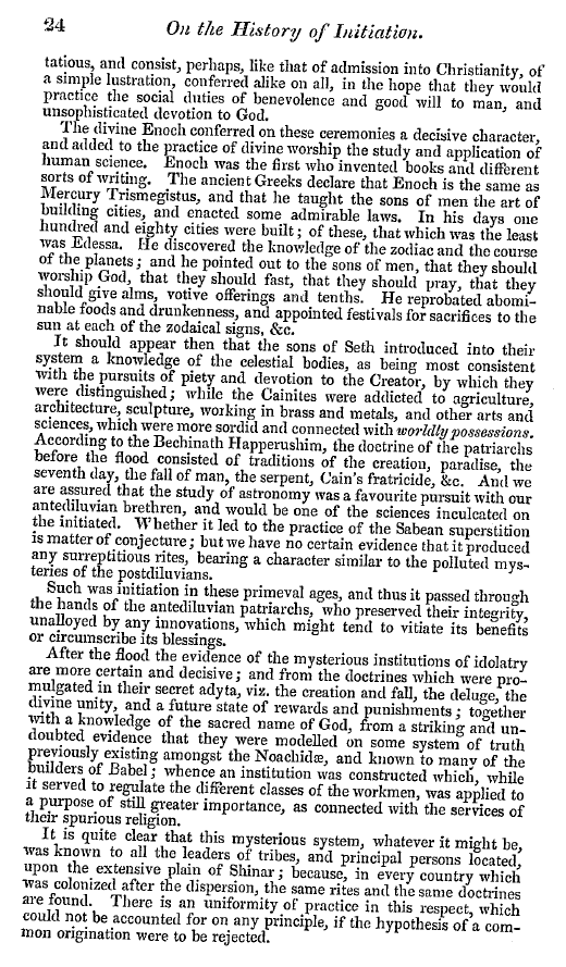 The Freemasons' Quarterly Review: 1841-03-31 - On The History Of Initiation.