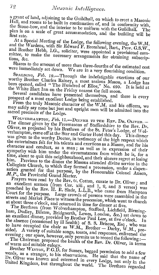 The Freemasons' Quarterly Review: 1841-03-31 - Provincial.