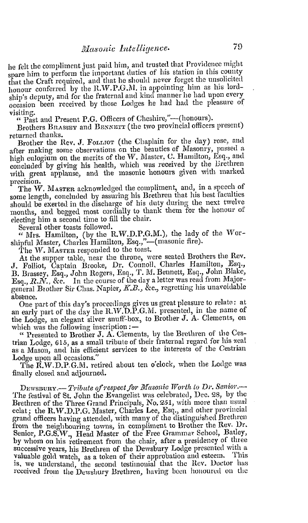 The Freemasons' Quarterly Review: 1841-03-31 - Provincial.