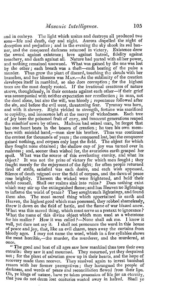 The Freemasons' Quarterly Review: 1841-03-31 - Foreign.