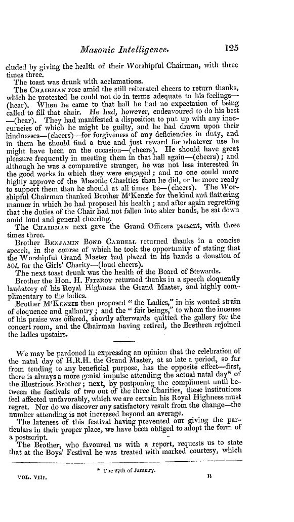 The Freemasons' Quarterly Review: 1841-03-31 - Postscript.