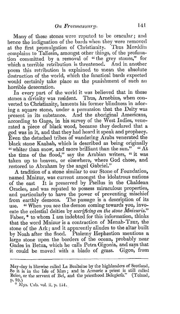 The Freemasons' Quarterly Review: 1841-06-30 - On Freemasonry. Evidences, Doctrines, And Traditions.